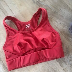 Joy Lab Red Cutout Sports Bra